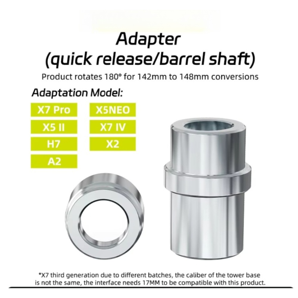 Thru Axle Adapter For Bike Trainer - Paket 2 Adaptor As Roda Sepeda