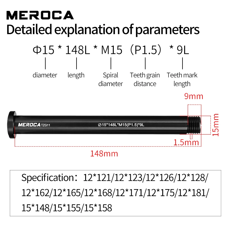 Batang Poros Thru Axle Sepeda  - Thru Axle Adapter For Bike Trainer ulasan dan harga