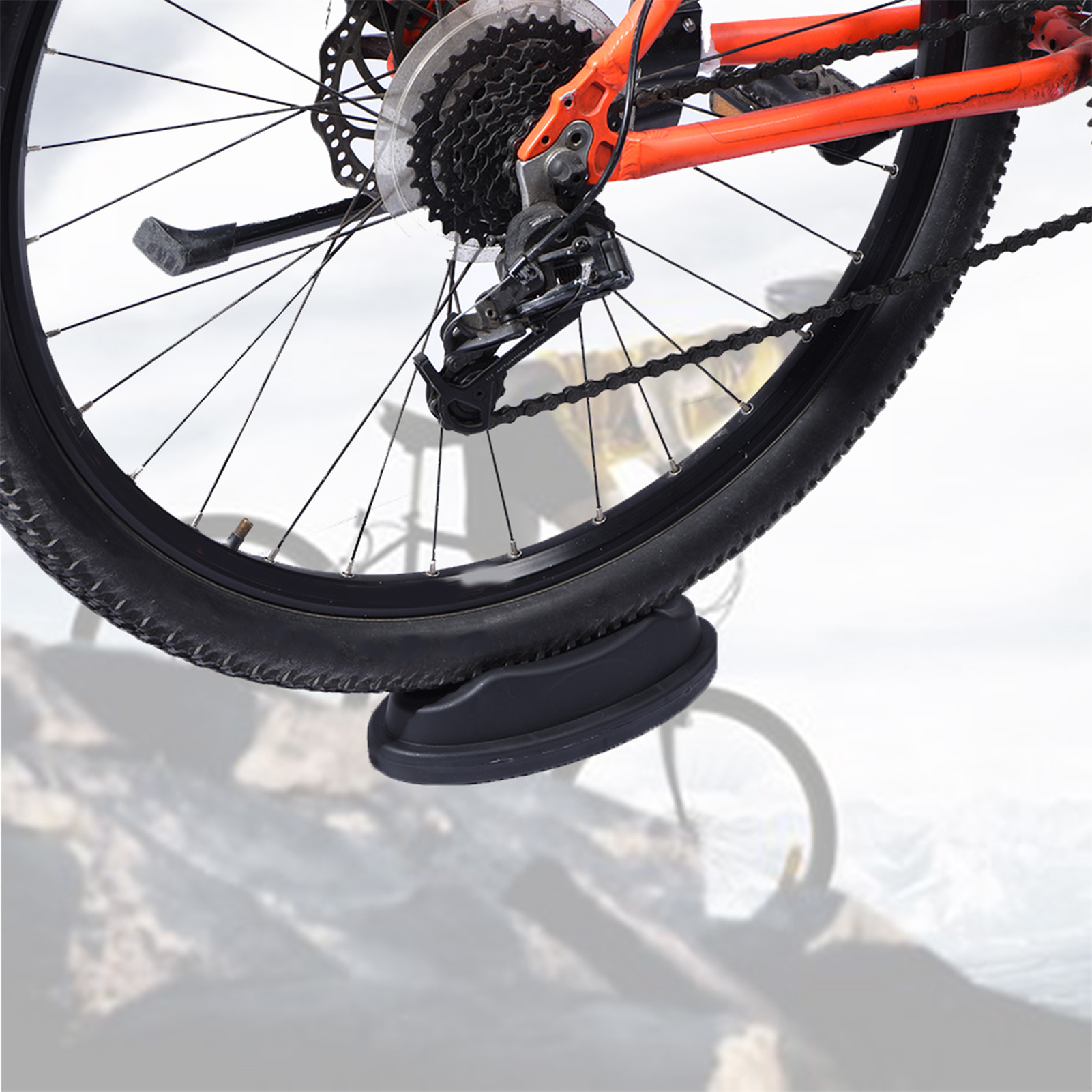 【Diskon】Penyangga Roda Sepeda  - Bike Trainer Front Wheel Riser Block ulasan dan harga