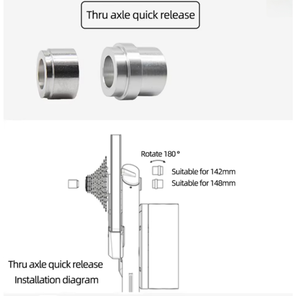 Paket 2 Adaptor As Roda Sepeda - Thru Axle Adapter For Bike Trainer ulasan dan harga