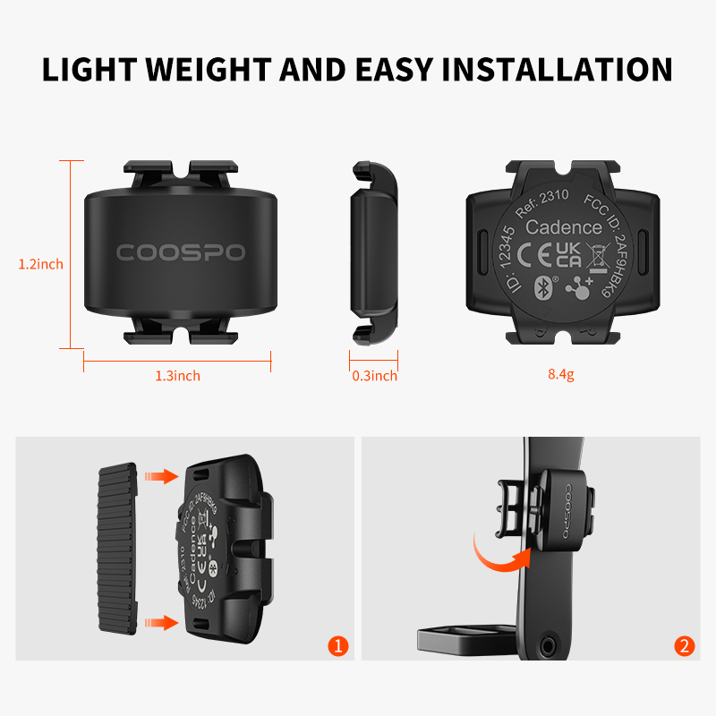 CooSpo Sensor kecepatan sepeda - Cycling Speed Cadence Sensor Dual ulasan dan harga